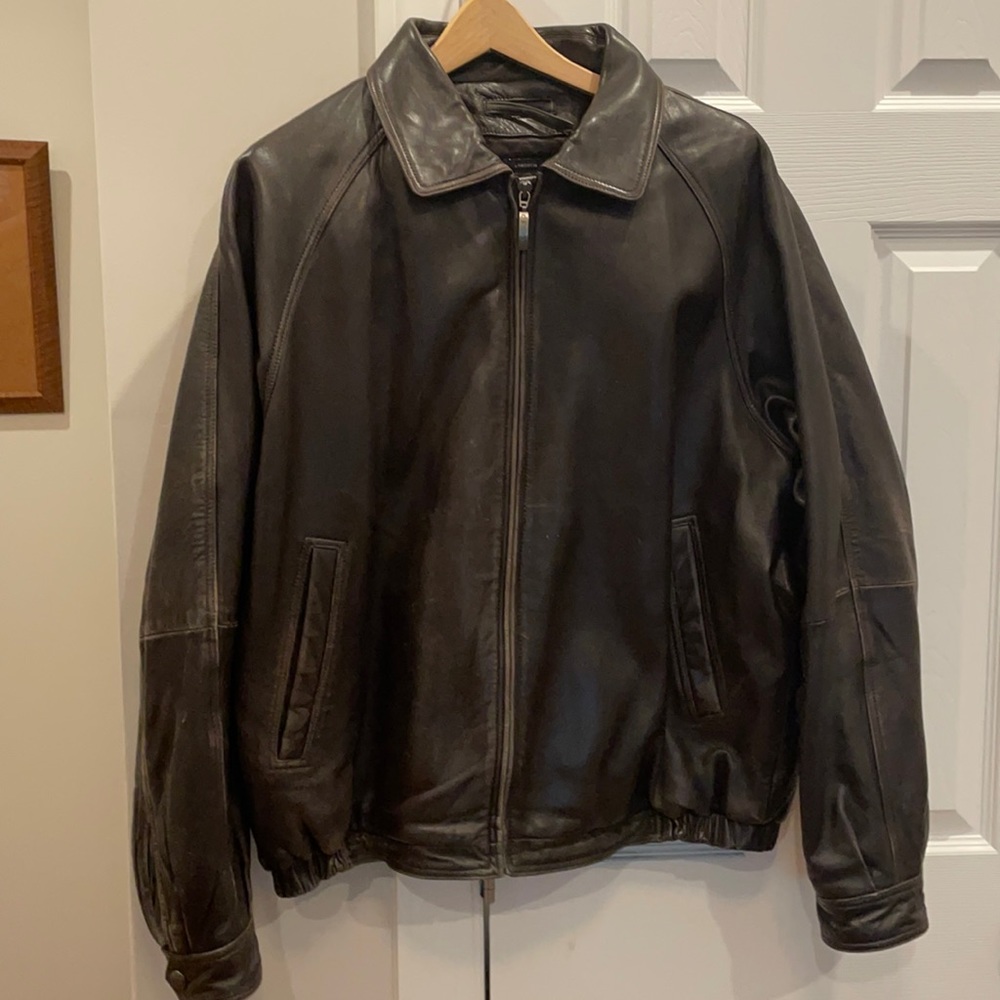 Men’s Leather Jacket with quilted lining